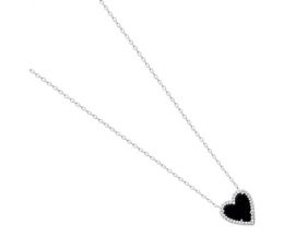Collier coeur argent et oxydes Stepec - TSJUEIOU