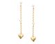 Boucles d'oreilles pendants plaqué or oxydes Stepec - IJPIBBP