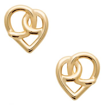 Boucles d'oreilles boutons coeurs plaqué or Stepec - IJPISIPP