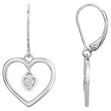 Boucles d'oreilles brisures argent oxydes Phebus - 70400562