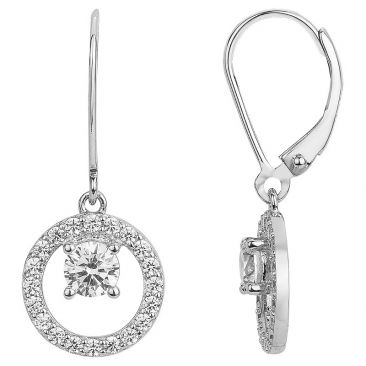 Boucles d'oreilles brisures argent oxydes Phebus - 70400548
