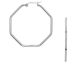 Boucles d'oreilles créoles acier Phebus - 841-138