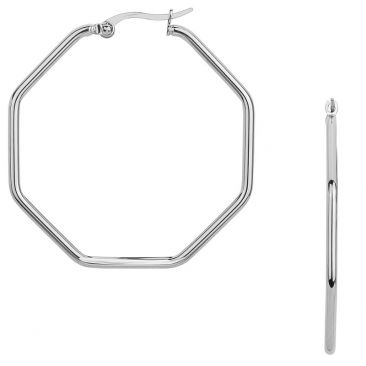 Boucles d'oreilles créoles acier Phebus - 841-138