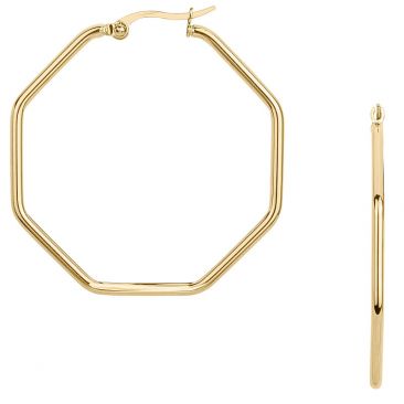 Boucles d'oreilles créoles acier Phebus - 842-133.J