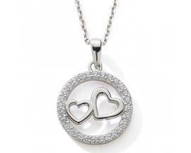 Collier coeur argent et oxydes Stepec - cJPBU