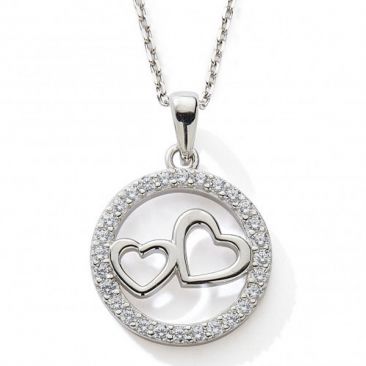 Collier coeur argent et oxydes Stepec - cJPBU