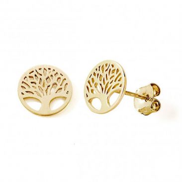 Boucles d'oreilles boutons or Stepec - nBBSUI