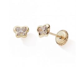 Boucles d'oreilles boutons or Stepec - nBBSSPv