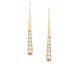Boucles d'oreilles pendants plaqué or oxydes Stepec - IJPBJIBP