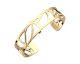 Bracelet manchette Les Georgettes - Tigre finition or 14 mm