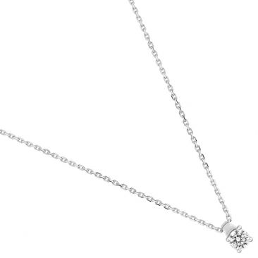 Collier or blanc & diamant synthétique Diamanti - DS3016.21