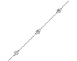 Bracelet or blanc & diamants synthétiques Diamanti - DS4006.21