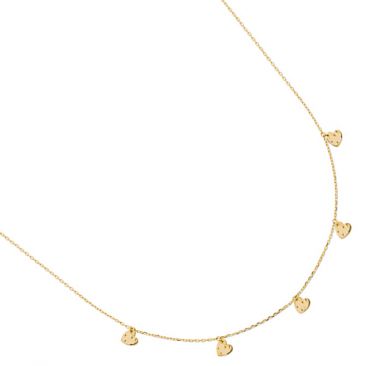 Collier plaqué or coeurs Stepec - EIBEBUOU