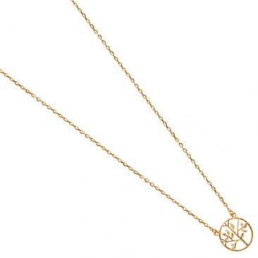 Collier plaqué or arbre de vie Stepec - EIBIXUOU