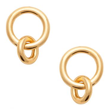 Boucles d'oreilles pendants plaqué or Stepec - IUEJTPP