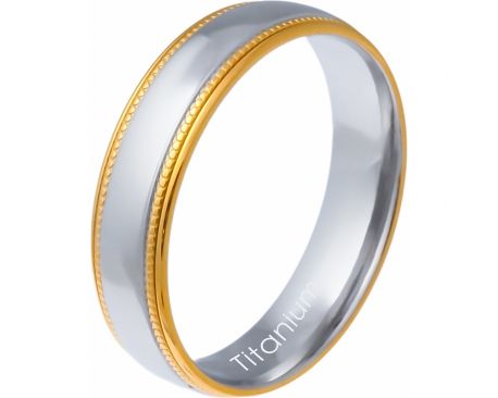Alliance H En Titane Plaqué Or - Calendrier Oxyde Zr, Taille 69, Occasion