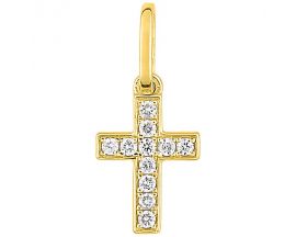 Pendentif croix or & diamants - 3.425.30