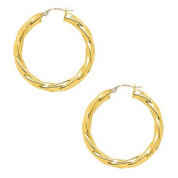 Boucles d'oreilles créoles or - 2524
