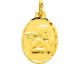 Médaille ange or - 660043