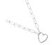 Collier argent coeur Stepec - SIBEIOOU