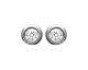 Boucles d'oreilles boutons argent oxydes Stepec - BUBBUBPI