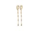 Boucles d'oreilles pendants plaqué or et oxydes - IXOBOBP