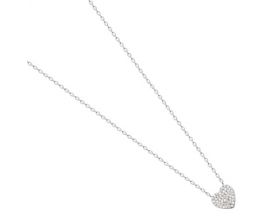 Collier coeur argent et oxydes Stepec - TSJXJIOU