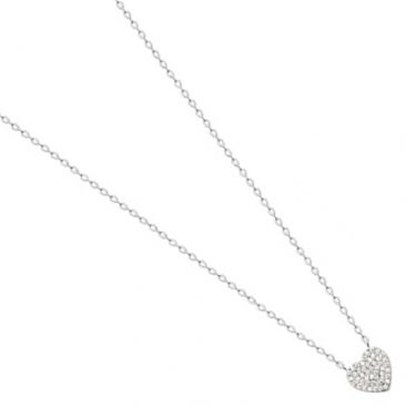Collier coeur argent et oxydes Stepec - TSJXJIOU