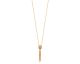 Collier plaqué or quartz Stepec - ESJUIUOU