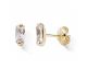 Boucles d'oreilles boutons or oxydes Stepec - nBBTOP