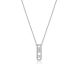 Collier argent oxydes LINEARGENT - 18944-PE
