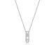 Collier argent oxydes LINEARGENT - 18944-PE