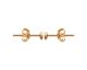 Boucles d'oreilles boutons plaqué or oxydes Stepec - IUBBUBPI