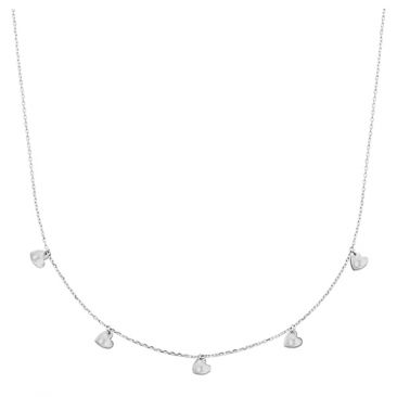 Collier argent coeurs Stepec - SIBEBUOU