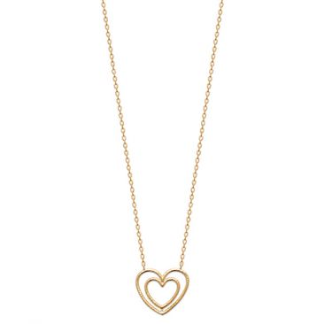 Collier plaqué or coeur Stepec - EIBEPJOU
