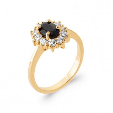 Bague plaqué or oxydes Stepec - IPBJITJO