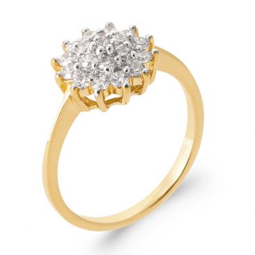 Bague plaqué or oxydes Stepec - IPIPPBB