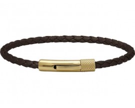 Bracelet acier & cuir Rochet - HB1430903