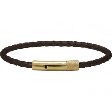 Bracelet acier & cuir Rochet - HB1430903