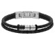 Bracelet acier & cuir Rochet - HB8001