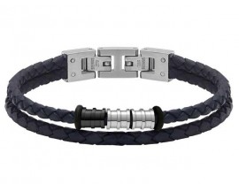 Bracelet acier & cuir Rochet - HB8006