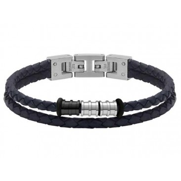 Bracelet acier & cuir Rochet - HB8006