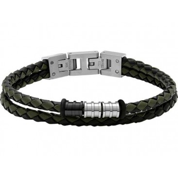 Bracelet acier & cuir Rochet - HB8045