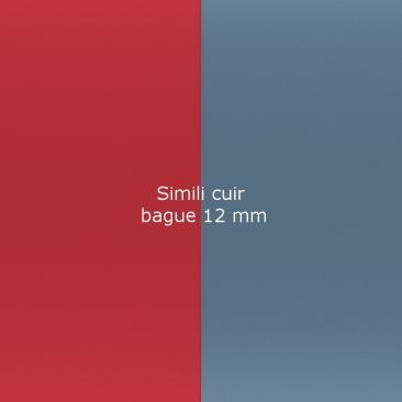Simili cuir bague 12 mm Les Georgettes - Hibiscus/Mistral