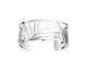 Bracelet manchette Les Georgettes - Croisette finition argent 25 mm