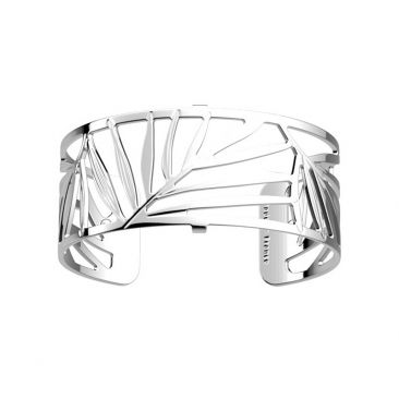 Bracelet manchette Les Georgettes - Croisette finition argent 25 mm