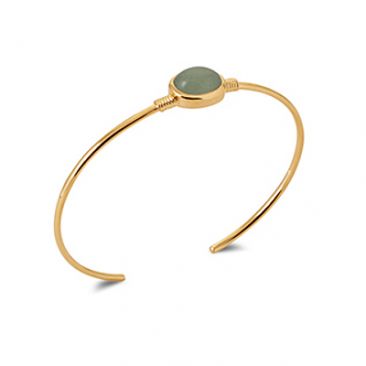 Bracelet jonc plaqué or aventurine Stepec - ESJUIJUT