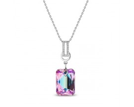 Collier argent et cristal Spark - A0273V