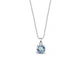 Collier argent et cristal Spark - A0352A