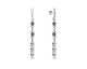 Boucles d'oreilles pendants argent et cristal Spark - A0385B